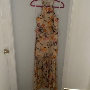 BCBG chiffon maxi dress